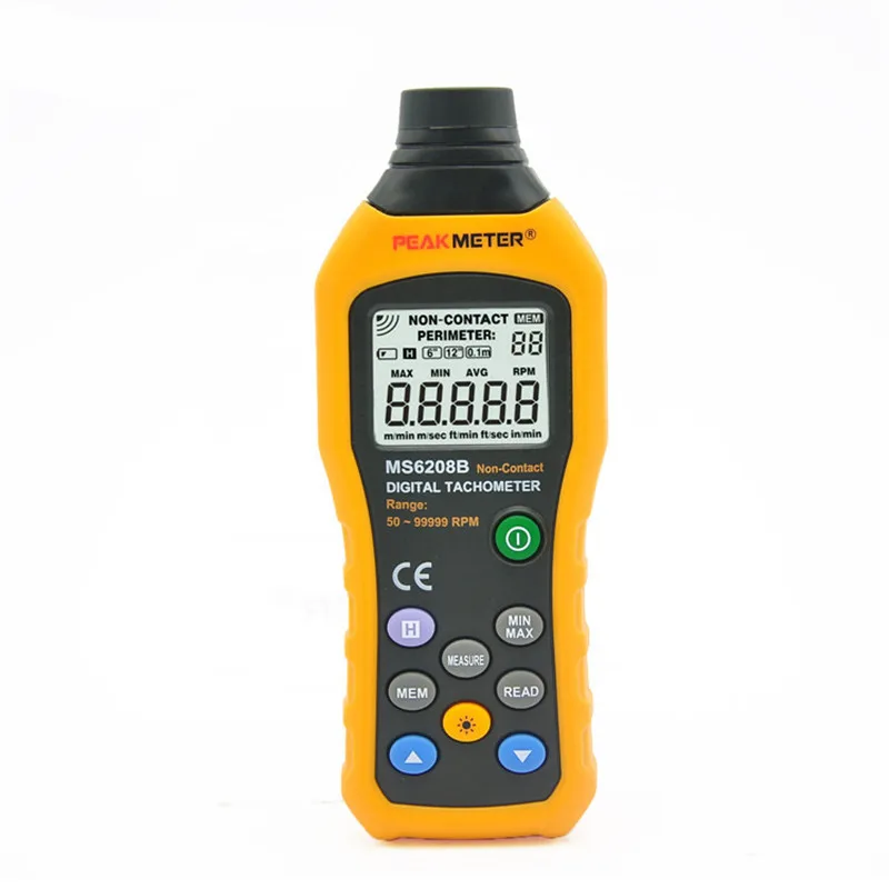 free shipping non contact speed meter perimeter electronic tachometer