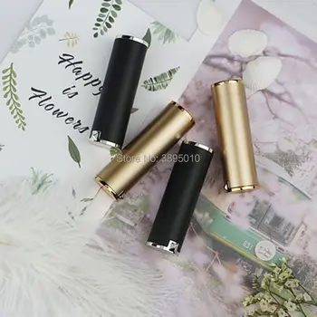 

Empty Lipstick Tube Black/Gold Lipstick Container Lip Balm tube diameter 12.1mm F552