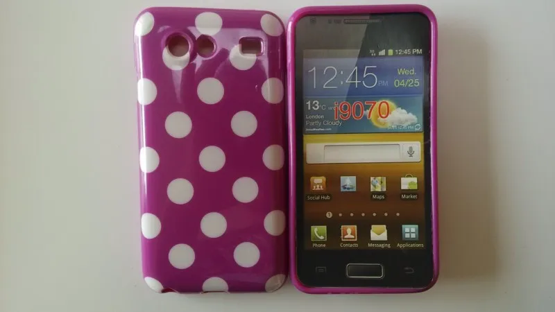 Samsung Galaxy S Advacne i9070 Polka Dots Case (2)