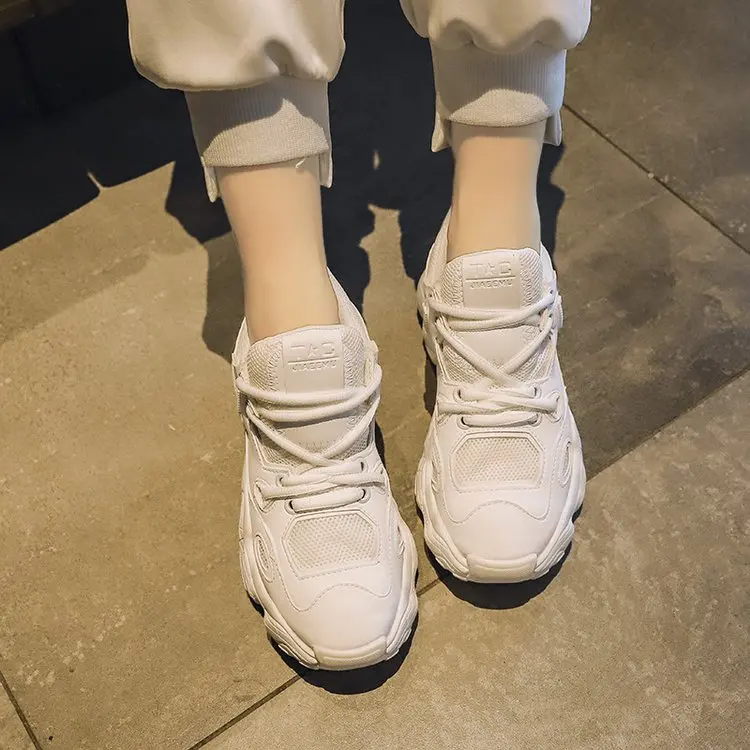 Mhysa/; женские кроссовки; модные белые женские повседневные туфли на платформе; женские кожаные кроссовки; Chaussure Femme; T1091