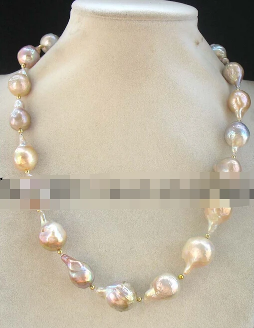 

Jewelr 005673 freshwater pearl reborn keshi multicolor drop necklace