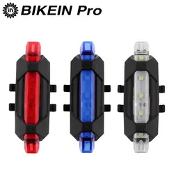 Bikein Велоспорт велосипед задний фонарь Водонепроницаемый Night LED задний фонарь USB Перезаряжаемые горный велосипед taillamp Road Аксессуары для