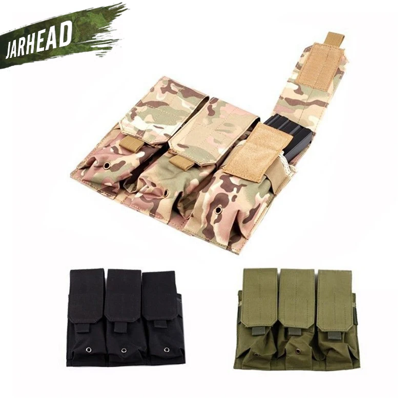 

Outdoor Multifunctional Camouflage MOLLE Tactical Triple Triple Magazine Pouch Mag Holder Military Tactical Vest Accessory Bag
