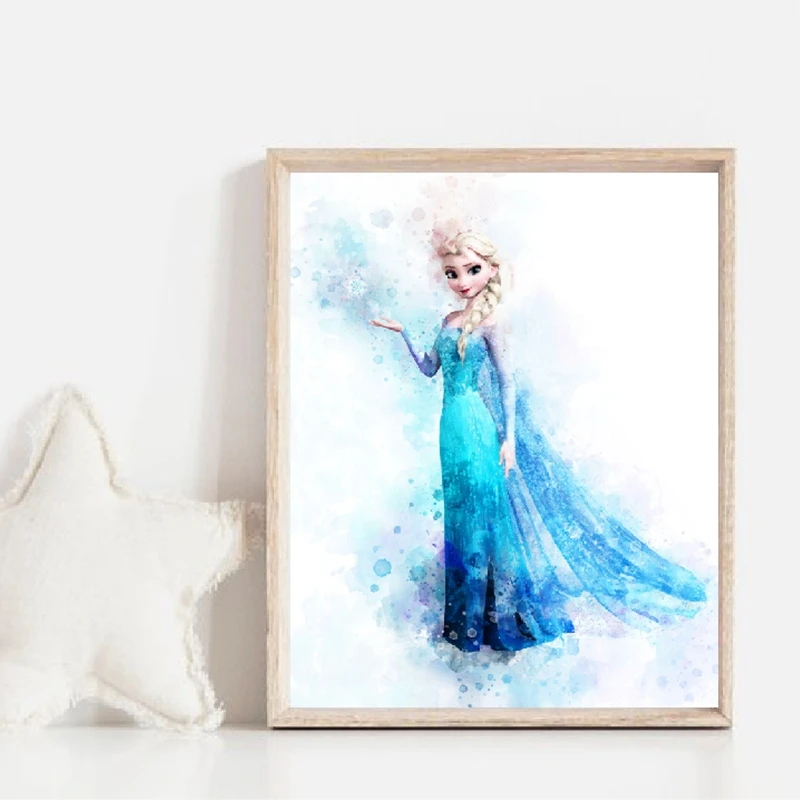 Watercolor Princess Elsa Prints