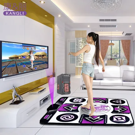 

KL English menu 11 mm thickness single dance pad Non-Slip Pad yoga mat sense game for PC New