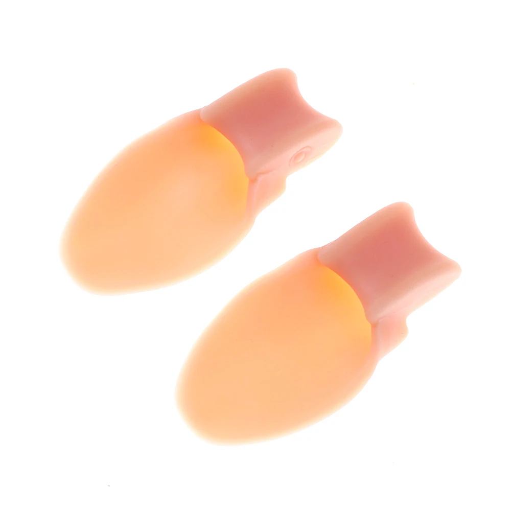 Feet Massager 1Pair Soft Silicone Toe Separator Bunion Thumb Hallux Valgus Stretchers Alignment Corrector Pad Insoles