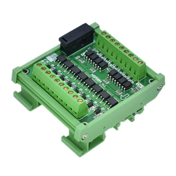 

8-way NPN output PLC amplifier module solenoid valve drive relay IO interface board photoelectric isolation solid-state relay