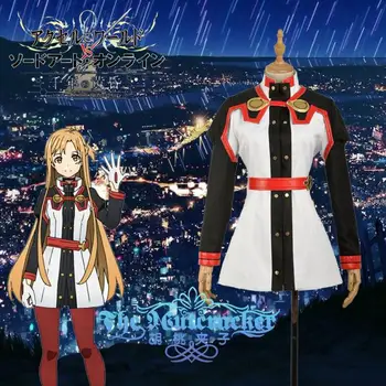 

[Customize]Anime Sword Art Online SP SAO Asuna Uniform Cosplay costume New 2017 free shipping