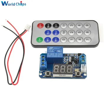 

1 Set Infrared Remote Control 12V Timer Relay Delay LED Tube Display Module For Arduino