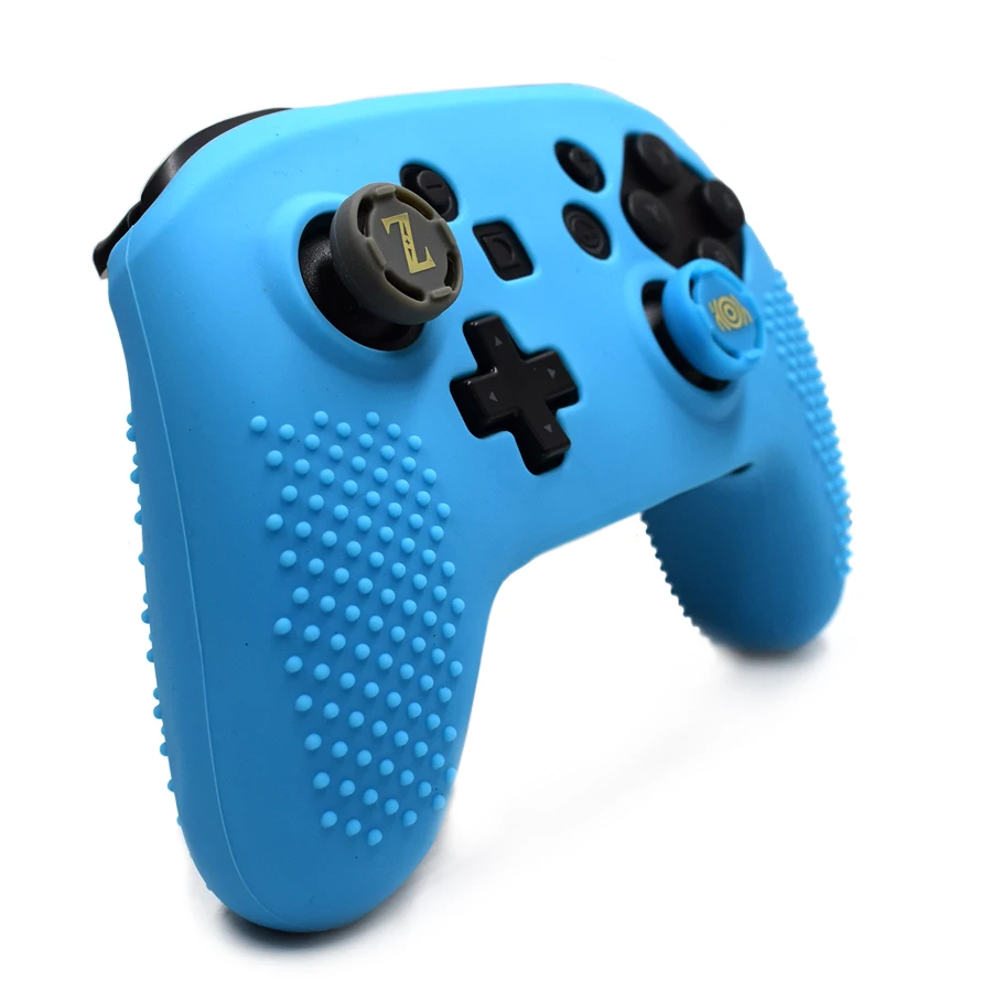 Силиконовый чехол для контроллера Nintendo Switch Pro + 2 силиконовых крышки
