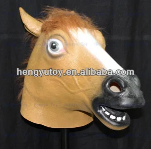 

Creepy Horse Mask Head Halloween Costume Theater Prop Novelty Latex Rubber