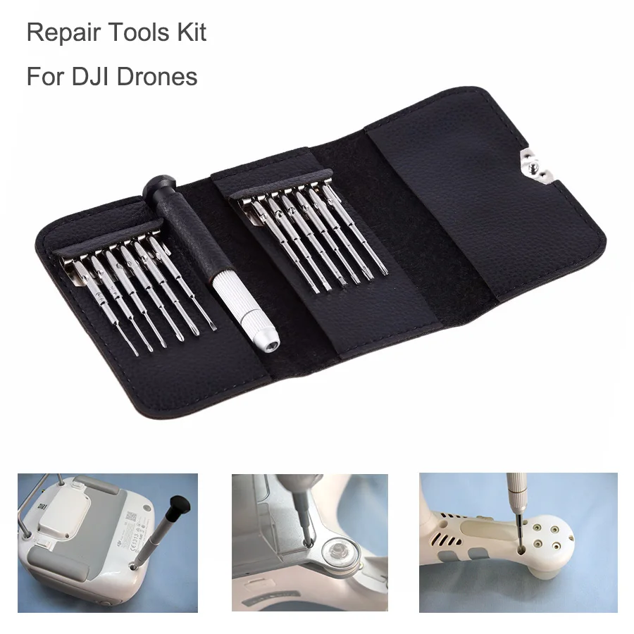 

13in1 Magnetic CRV Steel Screwdriver Repair Tools Kit for DJI Mavic Pro Platinum Spark Phantom 4 (Pro) Inspire Accessories Kit