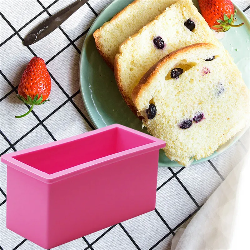 Rectangle Shaped Silicone Forms For Baking DIY Cakes Bakeware Mold Bread Toast Bakery Tools Cake Pan 16.5*7.5*7.8cm