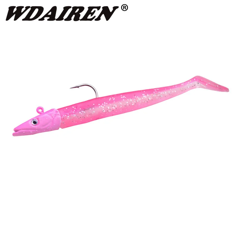 WDAIREN (12 см) 16g lead jig Head один крюк-воблер для рыбалки мягкие блесны на Тонущая