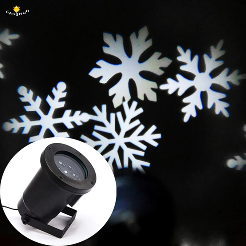 Лазерный проектор Снежинка движущийся проектор падающего снега светодиодный рождественское Освещение сцены проектор ландшафтное освещение садовая лампа наружная водонепроницаемая
