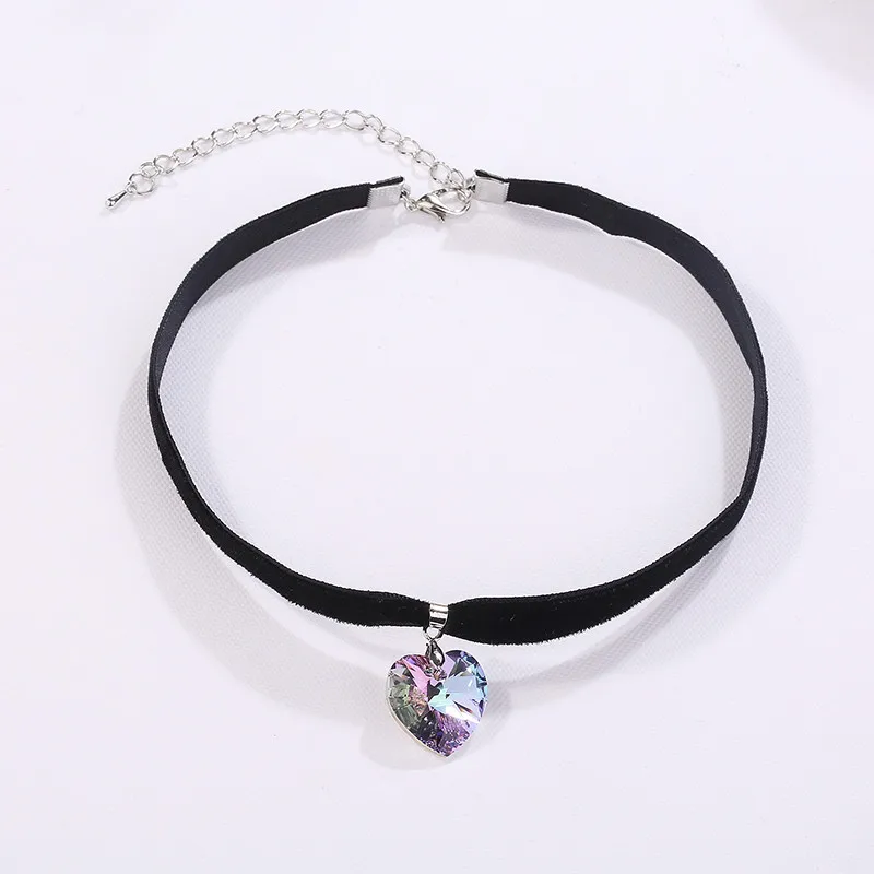 Austria crystal heart choker for women 201804