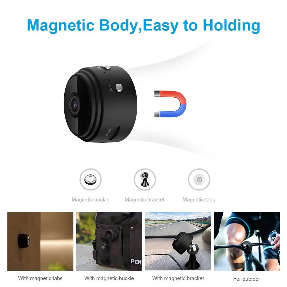 

150Degree1080P Mini Wifi Camera Infrared Night Vision 940nm Micro Camera Wireless IP P2P Mini Camera Motion Detection DVR Camera