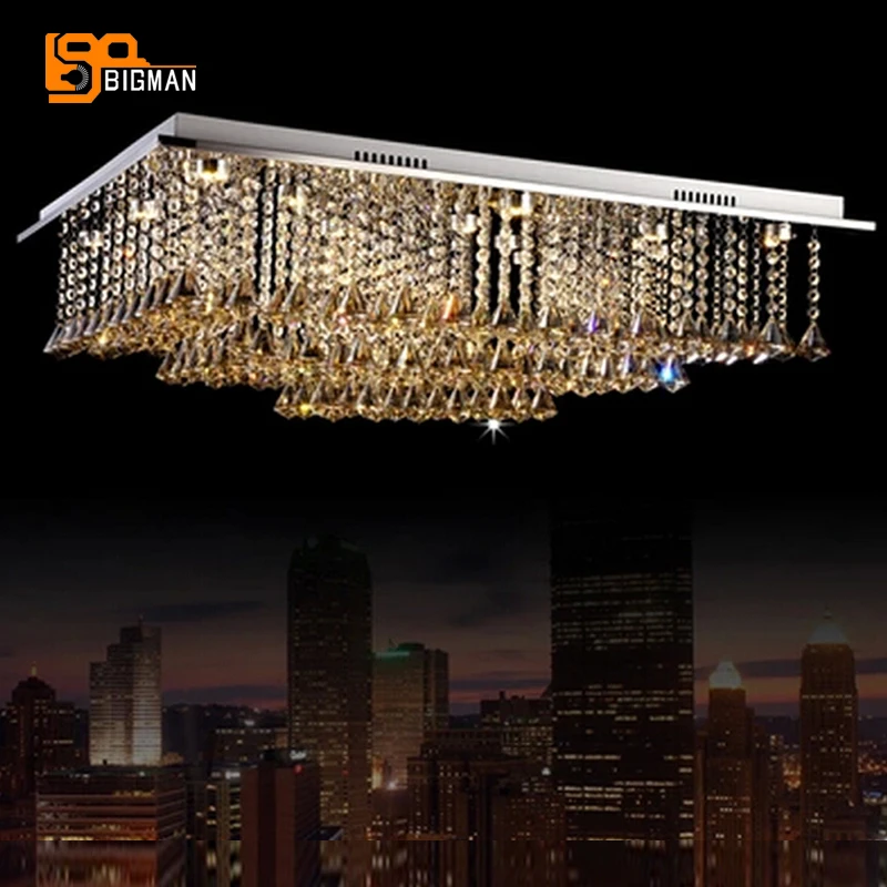 

Free shipping new beautiful crystal lamp L800*600*H300mm LED crystal chandelier ceiling home lighting