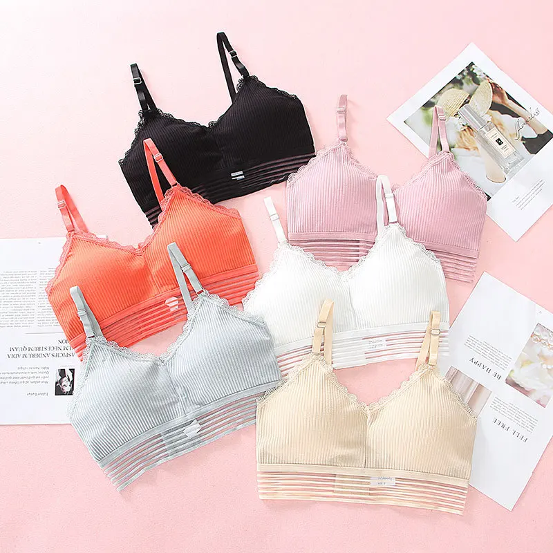 

Women Tube Tops Push Up Bra Wrapped Chest Cropped Underwear Wireless Bra Tops Bandeau Top