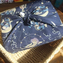 Японский стиль платок фурошики хлопок /Сакура напечатаны 52 см/много видов применения