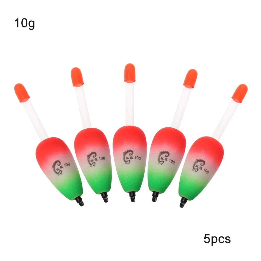 5 шт./компл. EVA светящаяся плавающая поплавки море рыболовная удочка ярких Жесткий Хвост живота поплавки 10 г/15 г/20 г/30 г/40 г/50 г/80 г/90 г/100 г - Цвет: 10g