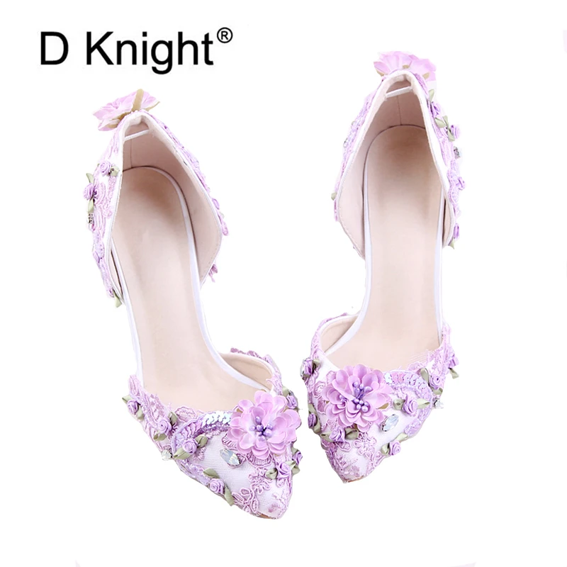 lavender wedding shoes for bride