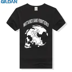 Металлический Шестерни Однотонная футболка Militaires «Врачи без границ» хлопковая Футболка Для мужчин Для женщин унисекс футболка с черепом