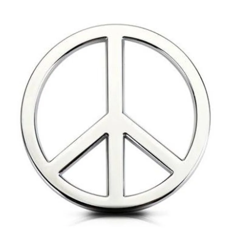 

3D 3M Metal Anti-war New Peace Sign Logo Symbol No War Motorcycle Car Auto Badge Emblem Stickers Decal Car Styling Accessories