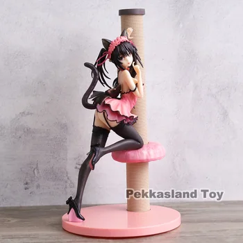 

Date A Live Kurumi Tokisaki Nekomusume Ver. 1/7 Scale Sexy PVC Action Figure Model Doll Toy