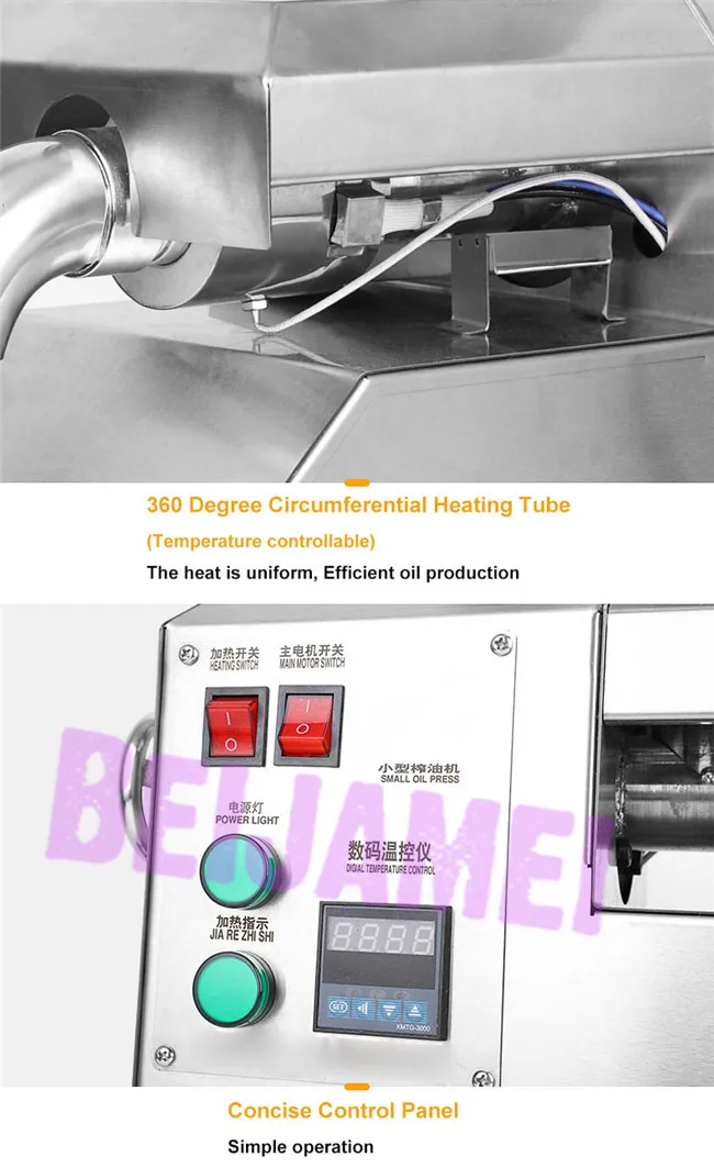 BEIJAMEI пресс для масла из нержавеющей стали коммерческий домашний сосновый орех арахисовый отделитель масла из семян Expeller пресс er
