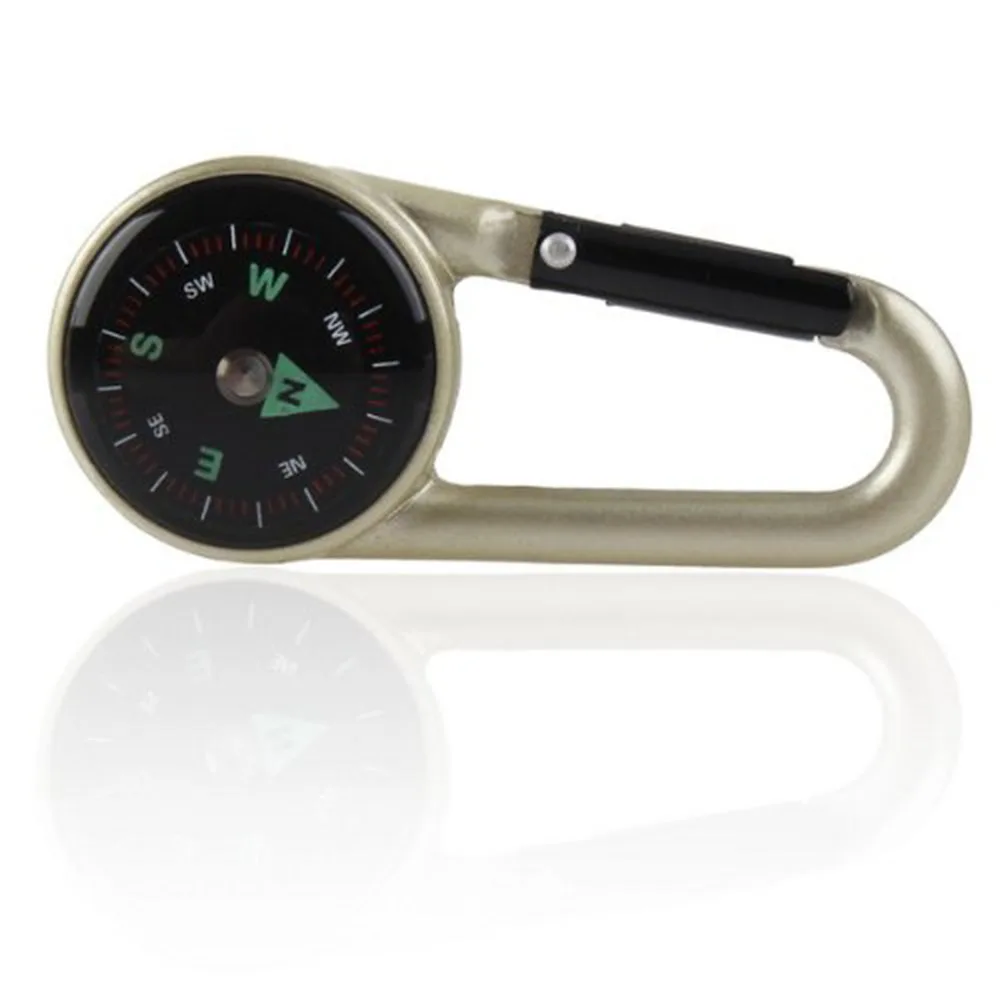 

10pair Compass Carabiner Keychain,Survival Liquid Filled Compass Carabiner Clip Kit with Snap Hook and Plastic Scale