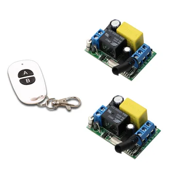 

Smart Home AC220V 1CH 10A Relay Wireless Remote Control Switch System 2 Receiver Board with Transmitter CanBe Used In Window Car