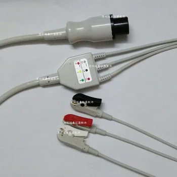 

Compatible with MINDRAY / jinkewei / Wright / monitor three lead ECG of 6 needle clamp type ECG lead wire