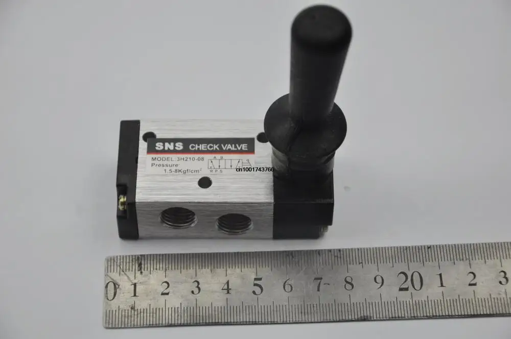

1PCS 3 Way 2 Position 1/4" BSPT Hand Lever Operated Pneumatic Valve 3H210-08 Hand control vavle