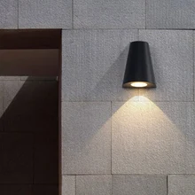 В сочном скандинавском наружном водоустойчивом лестничный пролет настенный светильник светодиодный наружный Двор Настенный светильник балкон сад кафе Настенный бра