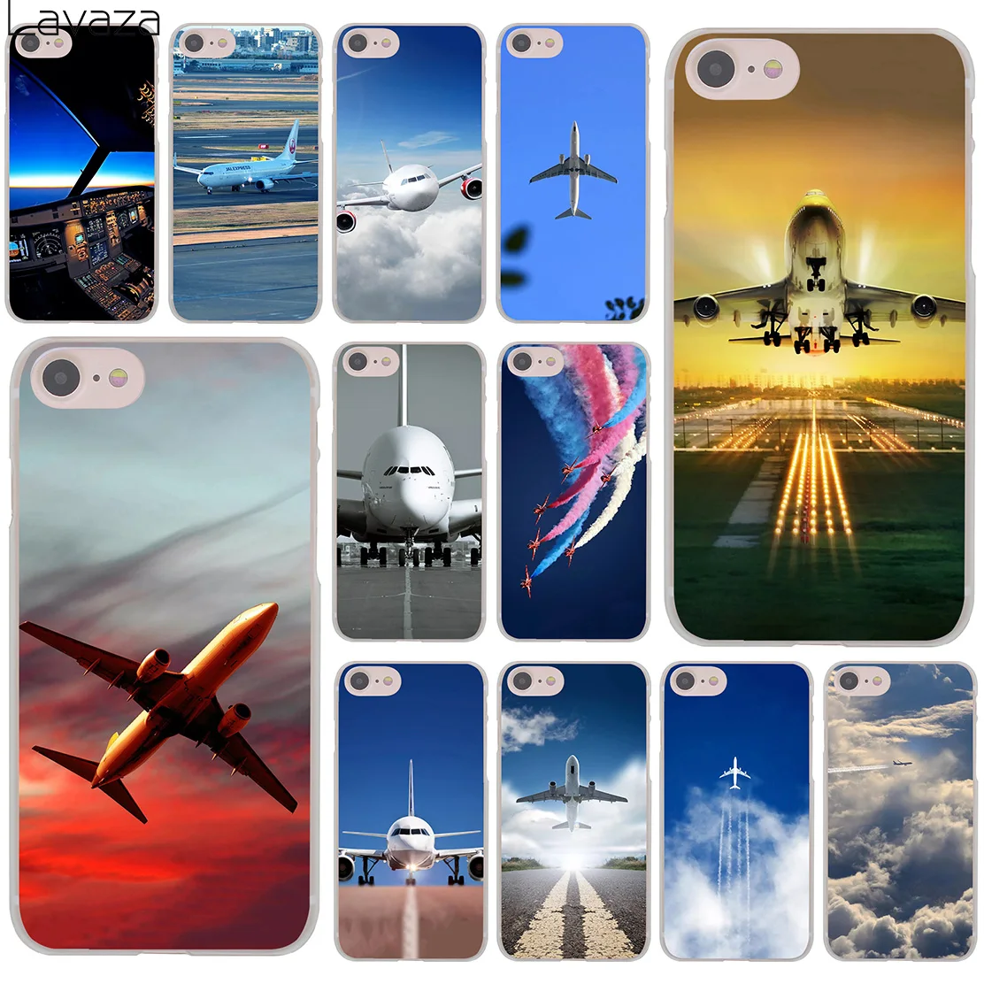 

Lavaza Aircraft Airplane fly travel cloud Sky Hard Phone Cover Case for iPhone XR X 11 Pro XS Max 8 7 6 6S 5 5S SE 4S 4 10