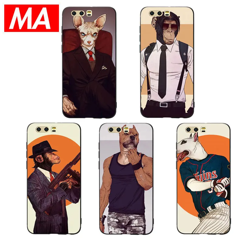 

MA Man-Ape Half orc image Phone Case For Huawei P20 P10 P9 Lite Pro Cases Ultra-thin TPU Cover For Honor 8 9 10 Lite Mate 10 20