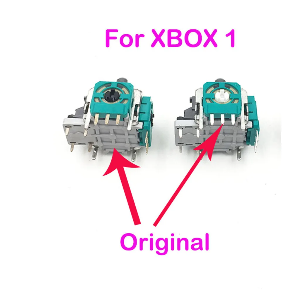 Xbox One 컨트롤러 케이스용 3D 조이스틱, Xbox One 캡, 썸스틱 센서 교체, 아날로그 모듈 축, 100 개