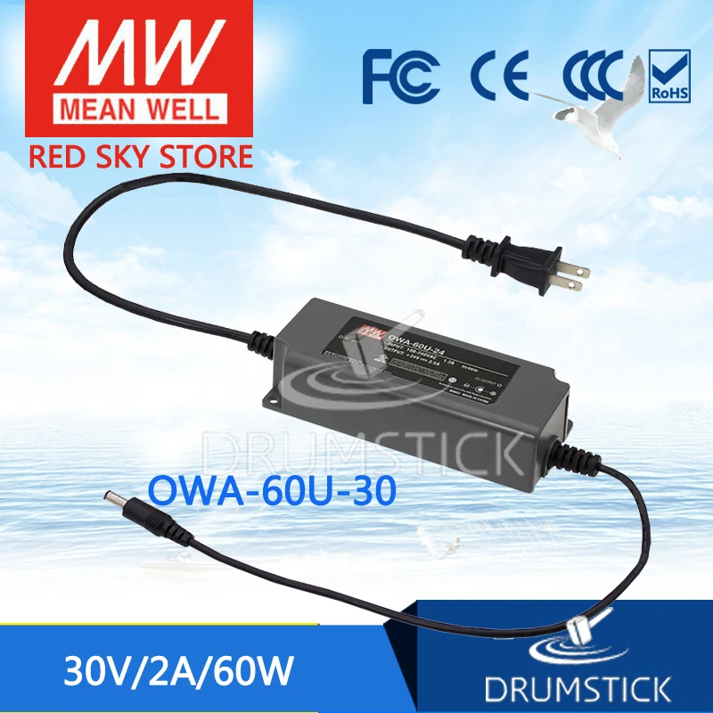

MEAN WELL OWA-60U-30 30V 2A meanwell OWA-60U 30V 60W Single Output Moistureproof Adaptor