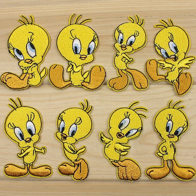 cartoon tweety bird embroidered