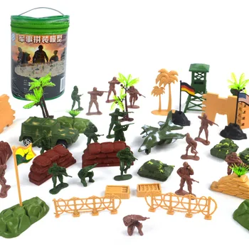 

64pcs/lot DIY Accessories Military Scene Models of Soldiers The Military Soldier Model