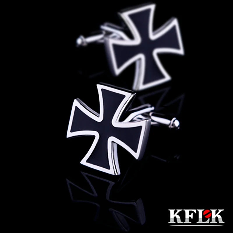 KFLK 2020 роскошные запонки для рубашки мужчин подарок брендовые железные с крестом