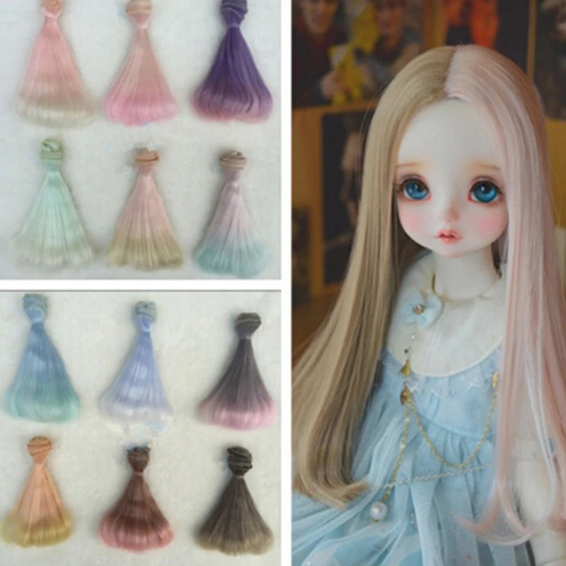 Для 1/3 1/4 1/6 BJD 15 см Diy парики с волнистыми волосами для куклы высокотемпературные