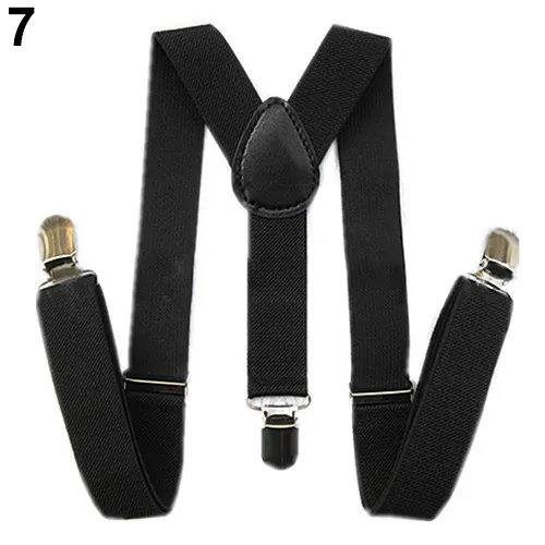 Braces for Kids Boys Girls Adjustable Elastic Y-Back Strong Clips Suspenders 