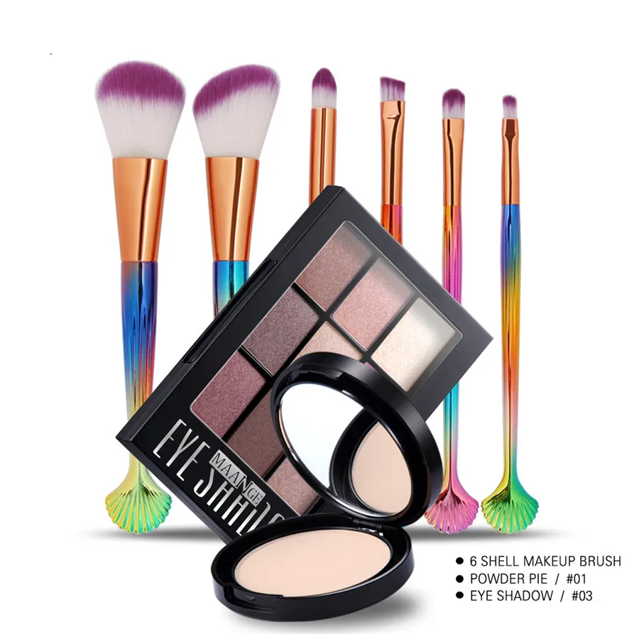 MAANGE Cosmetic Makeup Brush Beauty Eye Shadow Foundation Set Kit