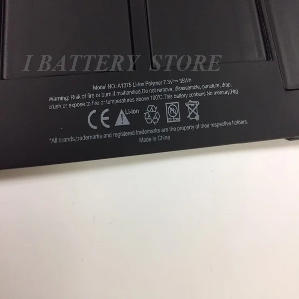 Новая замена AAA Качество A1370 2010 11 ''батарея для macbook air A1375 батарея|battery for macbook|macbook