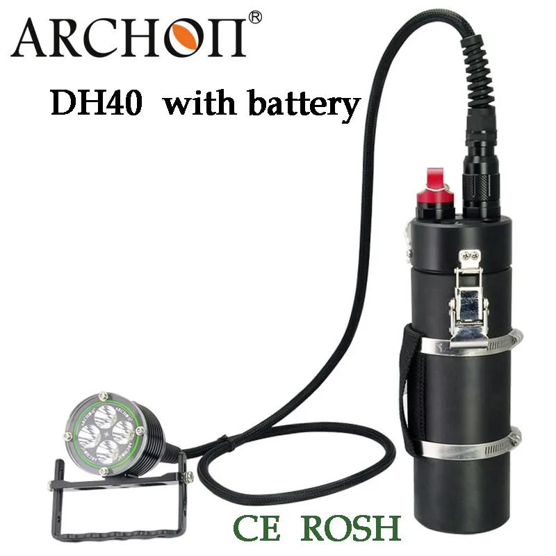 

100% Original Archon DH40 WH46 XM-L U2 Canister Snorkeling Scuba Diving LED Headligh with battery