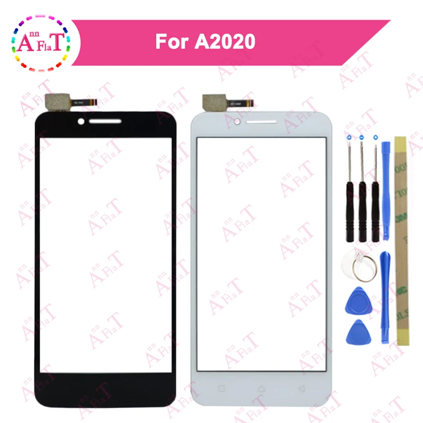 

5.0" For Lenovo Vibe C A2020 A2020a40 Touch Screen Digitizer Sensor Outer Glass Lens Panel 3m glue Free