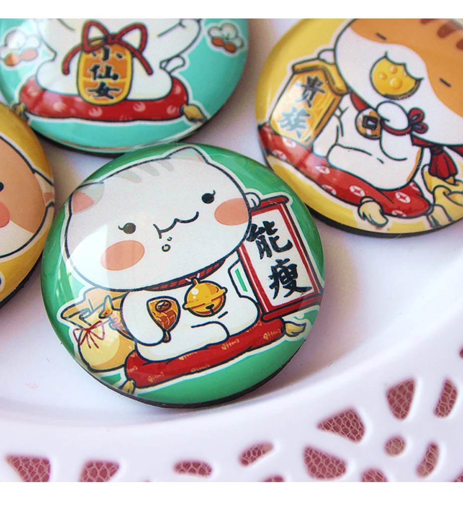 cat hot souvenirs Fridge Magnets 04