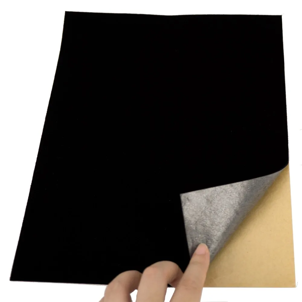 Wholesale A4 Size Velvet Flocked Contact Paper Sticker Self Adhesive